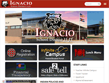 Tablet Screenshot of ignacioschools.org